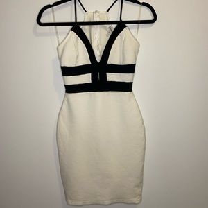 Black and White bodycon dress
